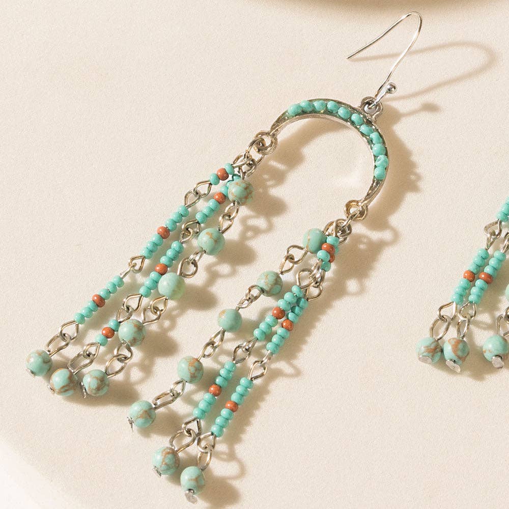 Twin Oasis Drop Earrings