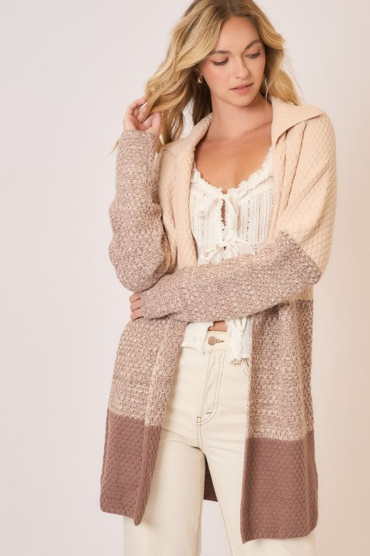 Winter Whispers Waffle Knit Cardigan