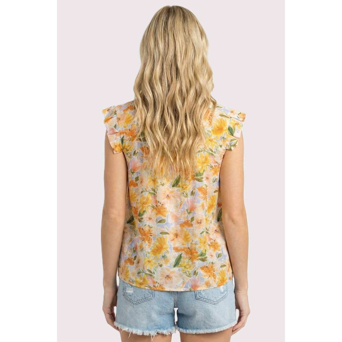 Bright Floral Fields Blouse (S-XL)