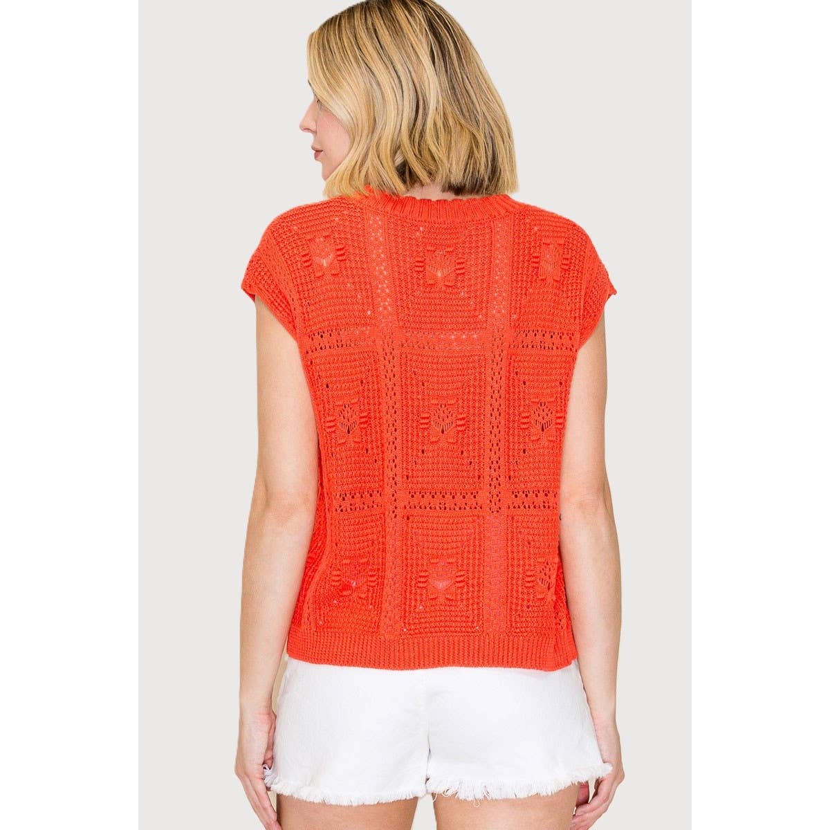 Orange Zest Crochet Top (S-XL)