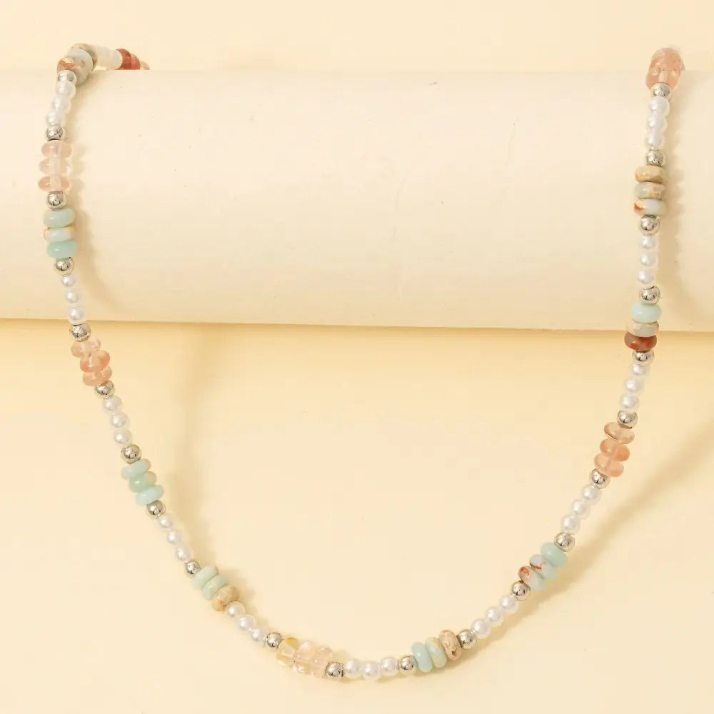 Mixed Beaded Pattern Necklace