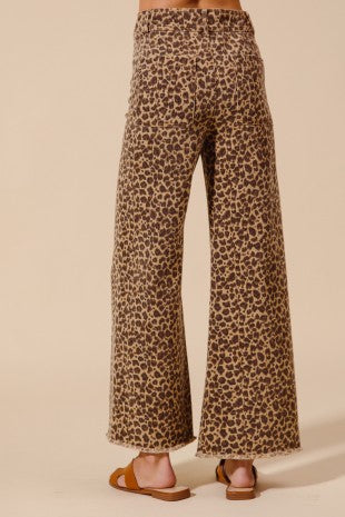 Catching Spots Wide Leg Denim (S-XL)