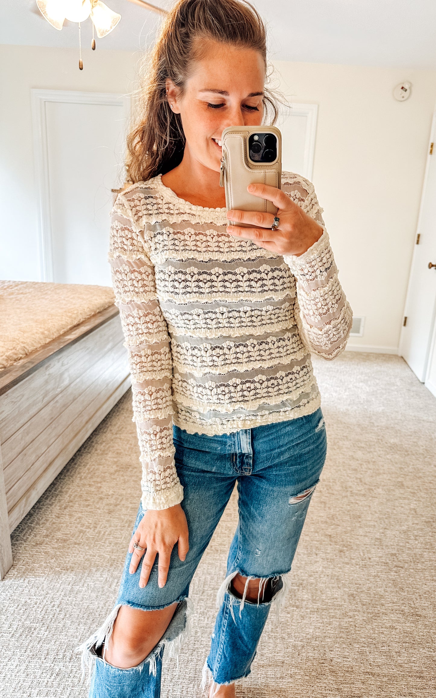 Frosting Flounce Ruffle Top (S-XL)