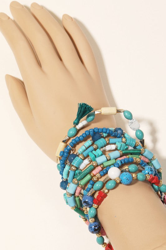 50 Shades Of Blue Bracelet Set