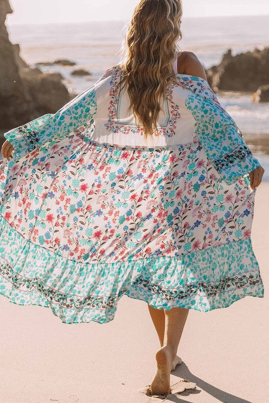 Sunshine Feeling Long Kimono