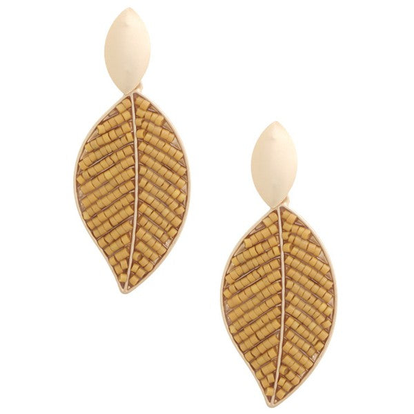 Leaf It Earrings (3 Colors)