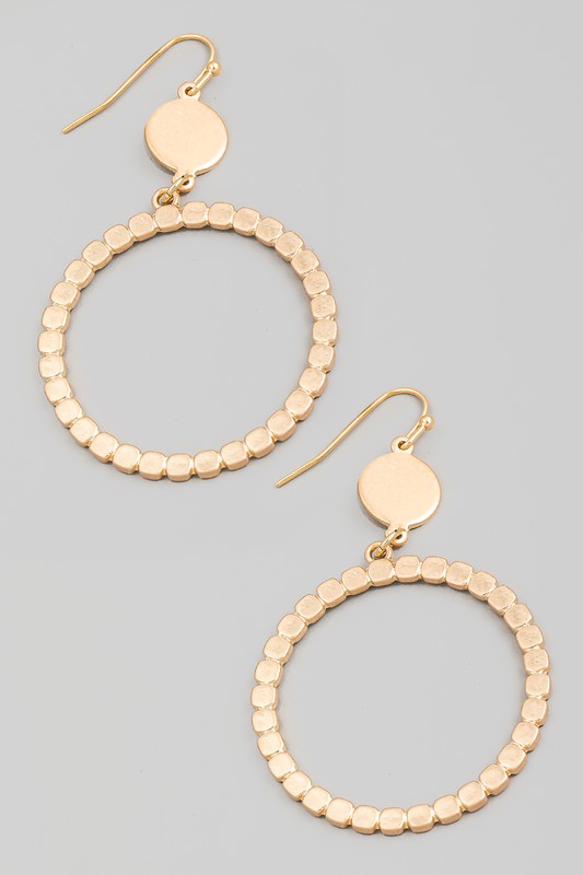 Amber Breeze Textured Earrings