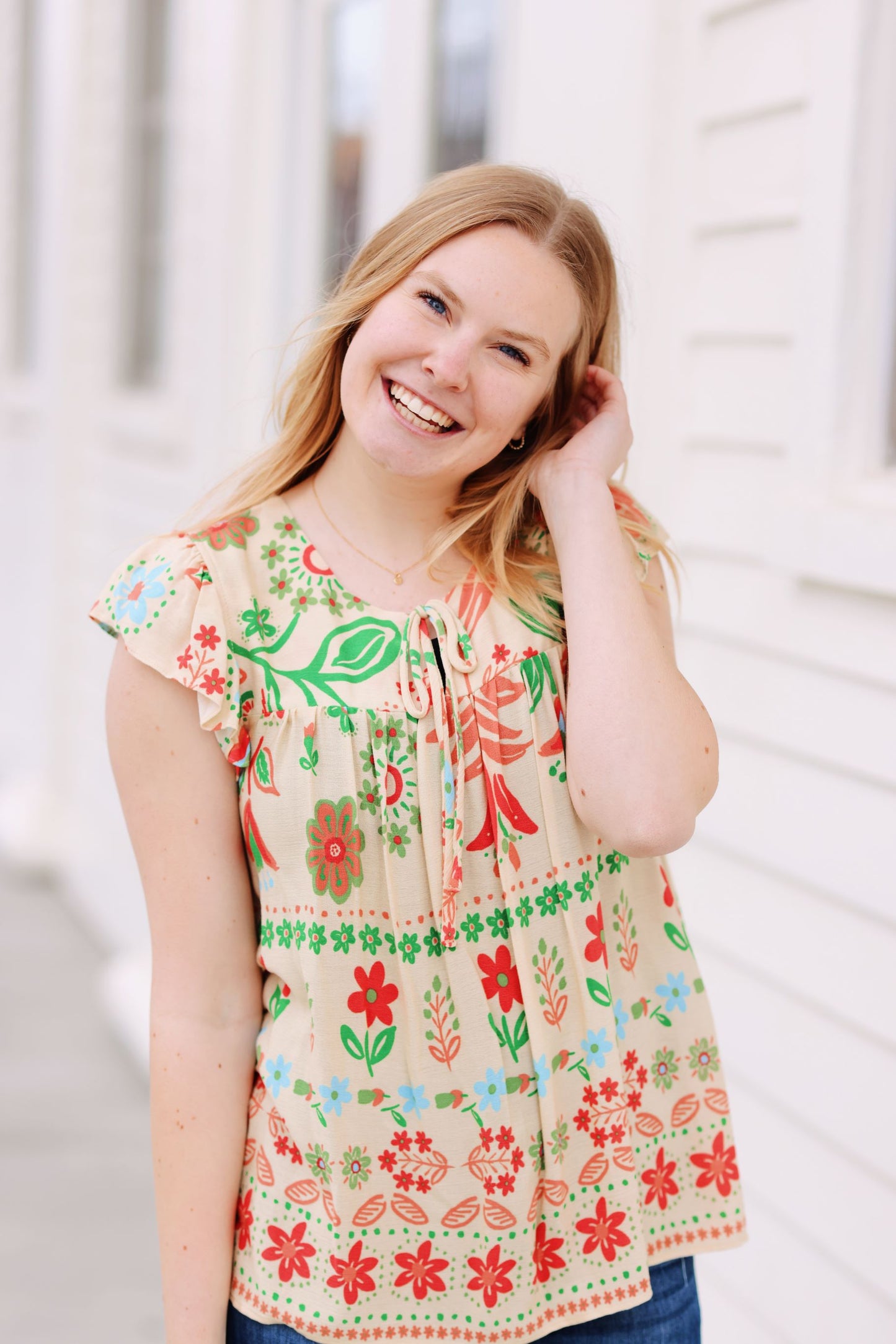 Changing Season's Printed Blouse