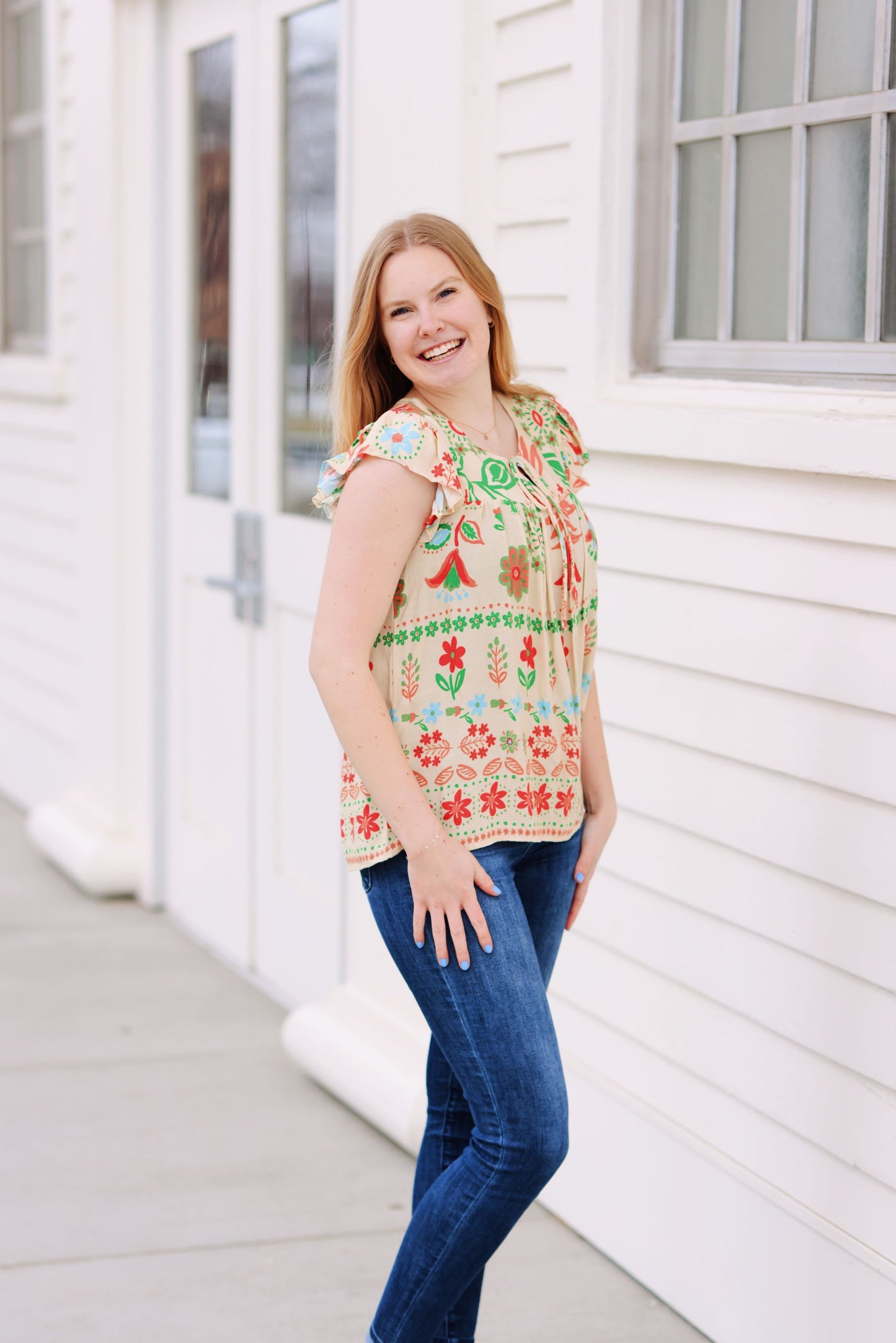 Changing Season's Printed Blouse