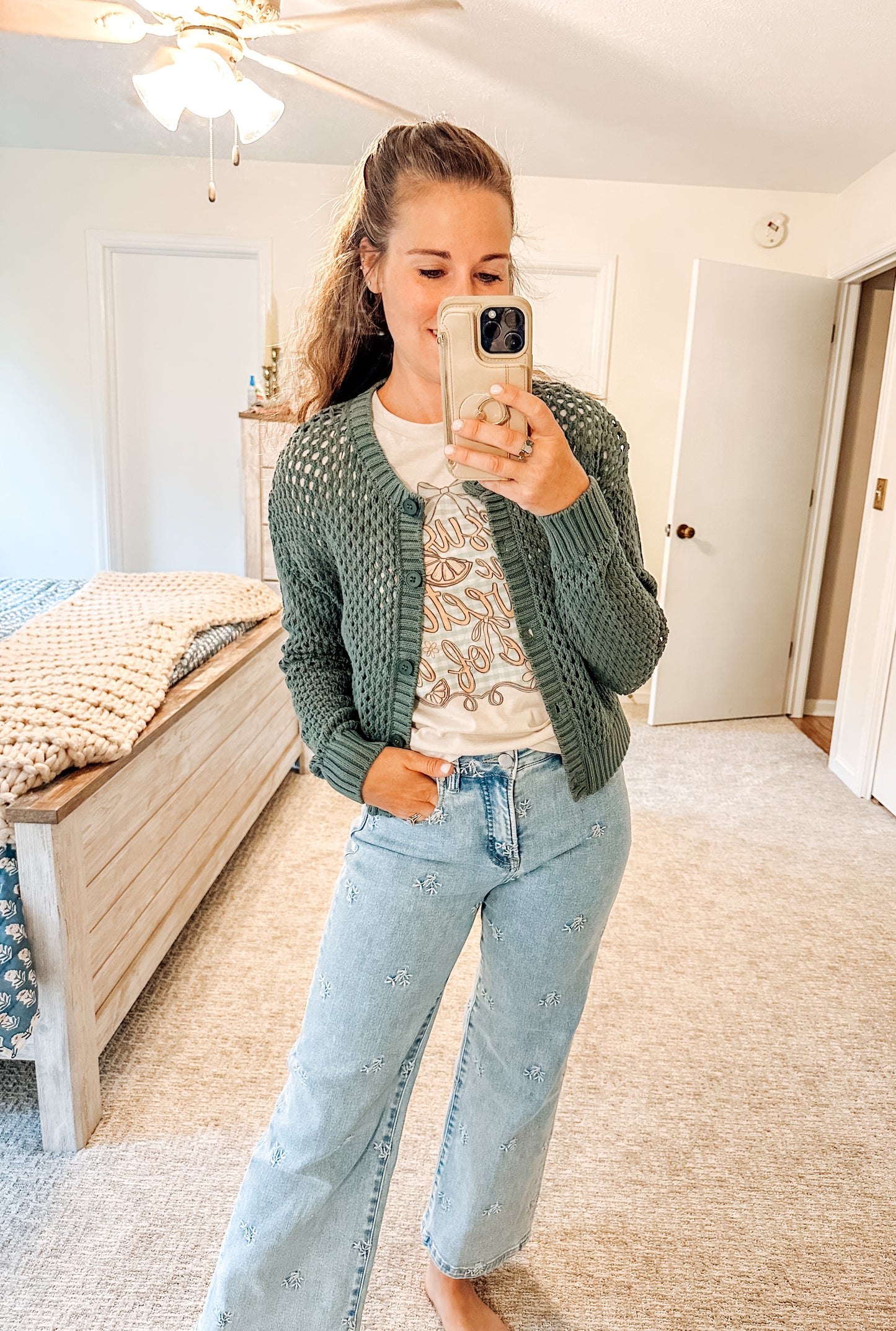 Timber Tones Crochet Cardigan-Ash Jade
