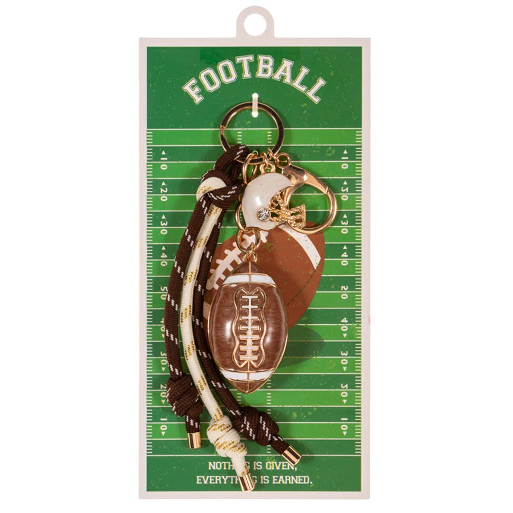 Football Helmet Bag Charm