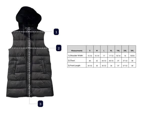 Keepin' Warm Puff Vest-Black (S-XL)
