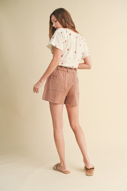Woodrose Paperbag Shorts
