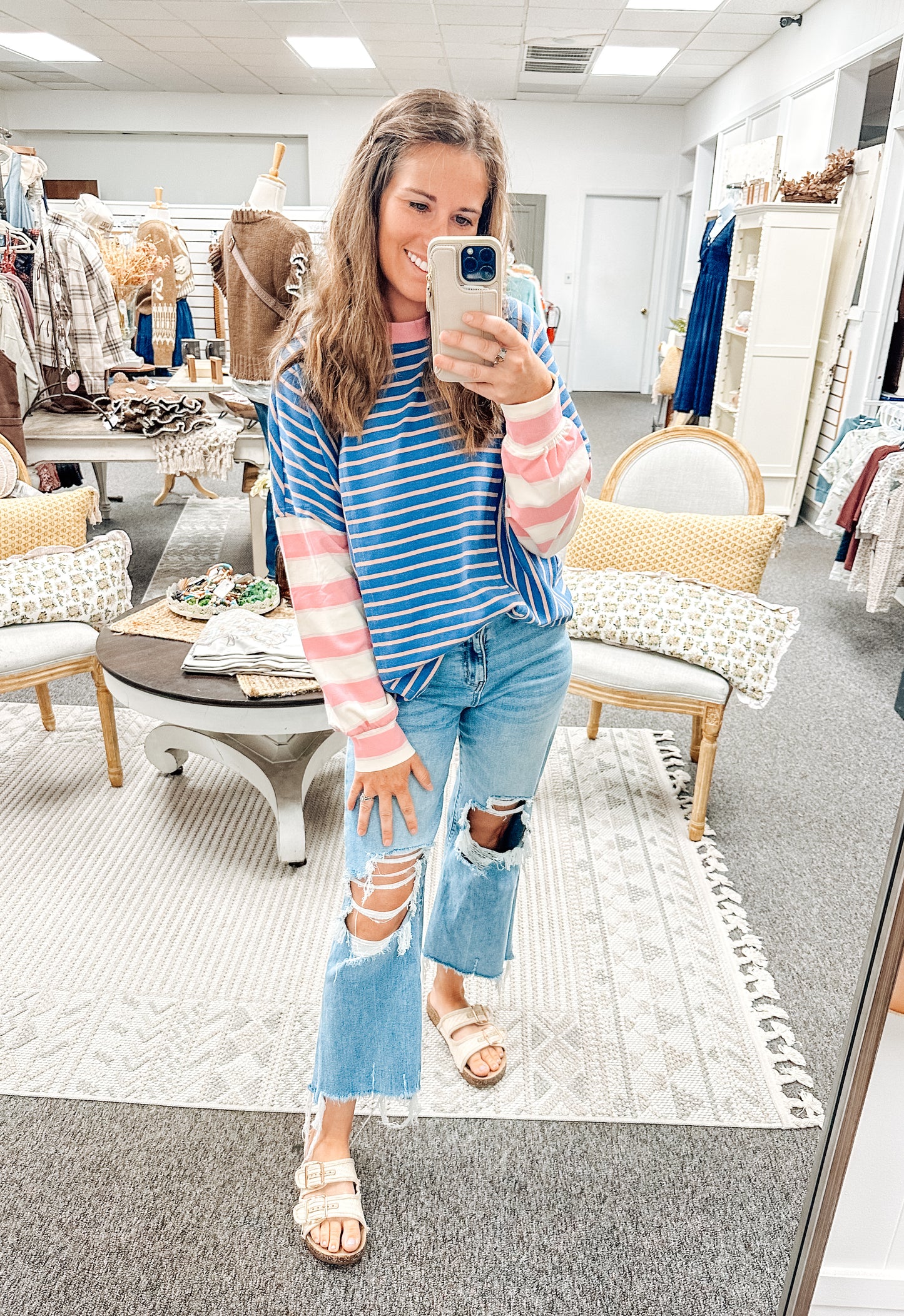 Sugar Rush Striped Pullover