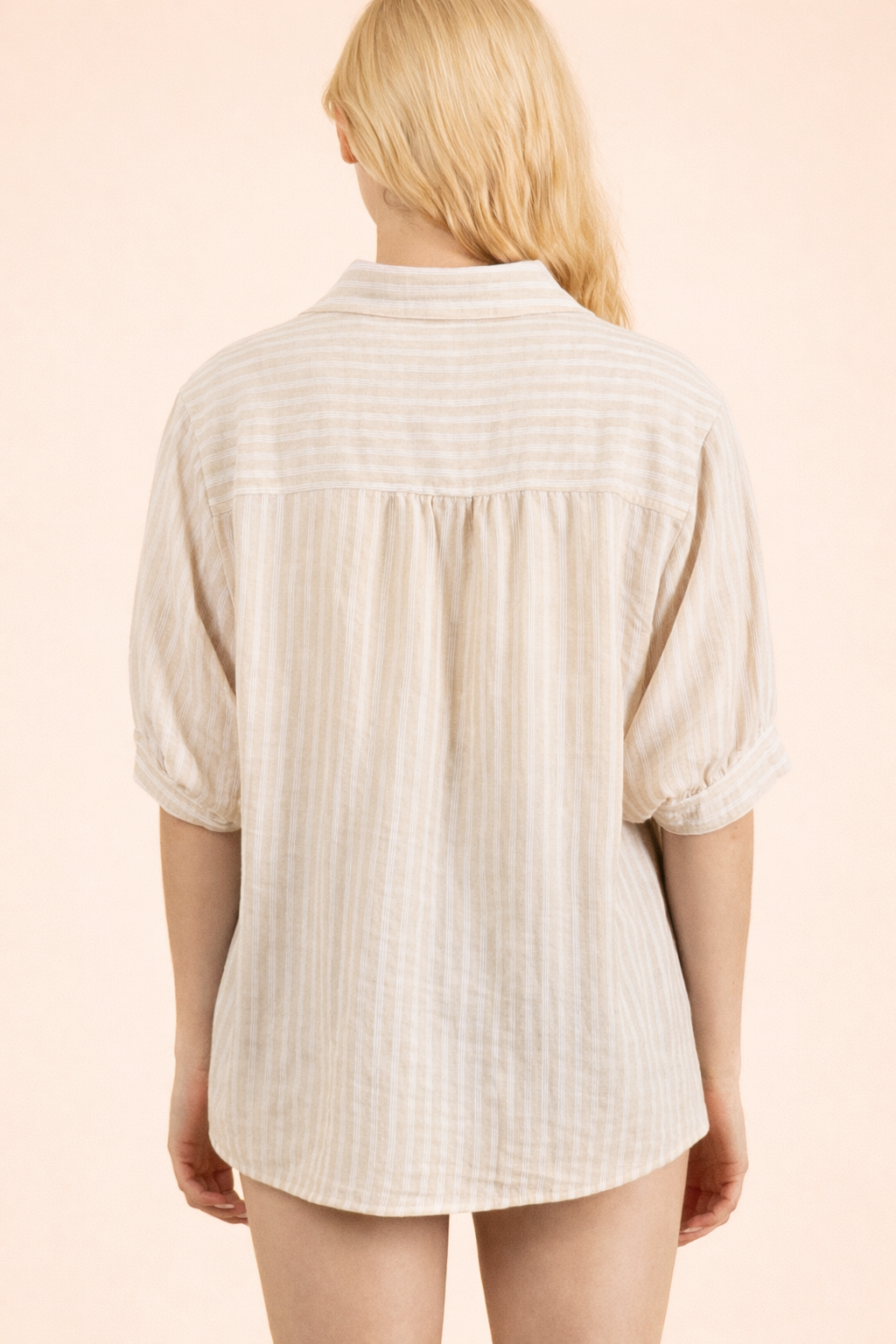 Call Me Neutral Striped Top