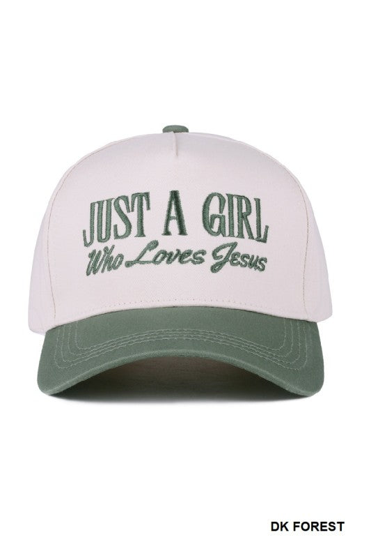 Just a Girl Who Loves Jesus Trucker Hat (5 colors)