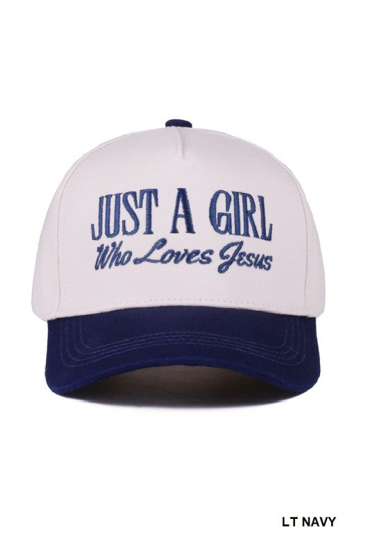 Just a Girl Who Loves Jesus Trucker Hat (5 colors)