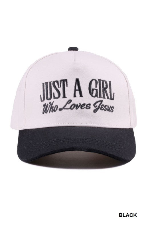 Just a Girl Who Loves Jesus Trucker Hat (5 colors)