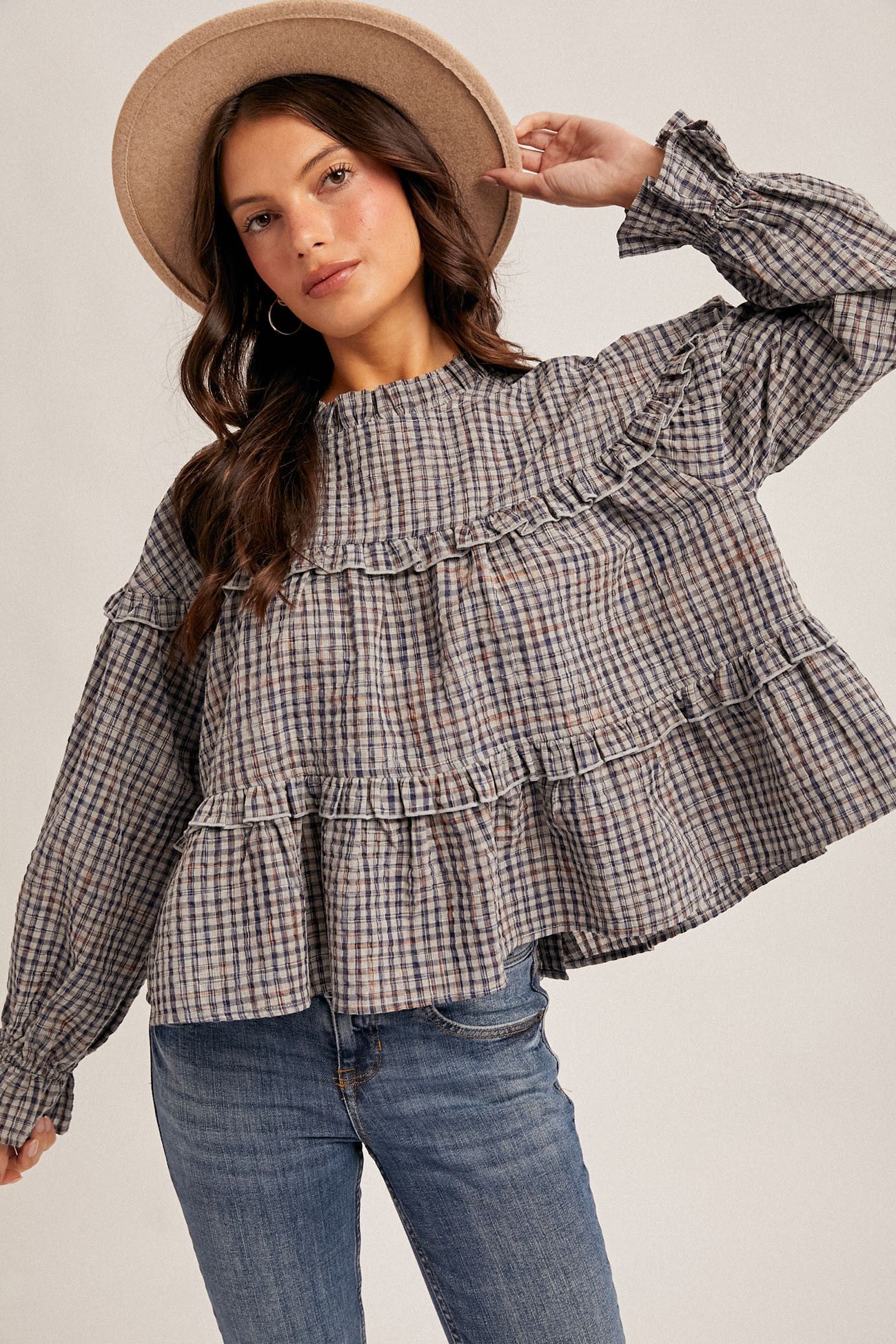 Checked & Charming Blouse