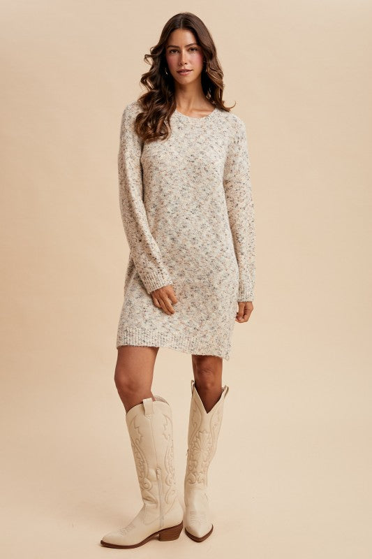 Brown Sugar & Cream Sweater Dress (S-XL)
