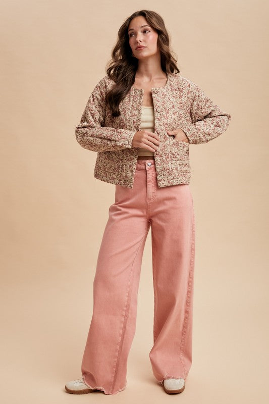 Garden Patch Quilted Jacket (S-XL)