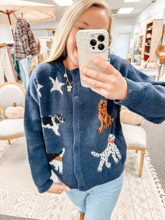 For the Love of Dogs Cardigan