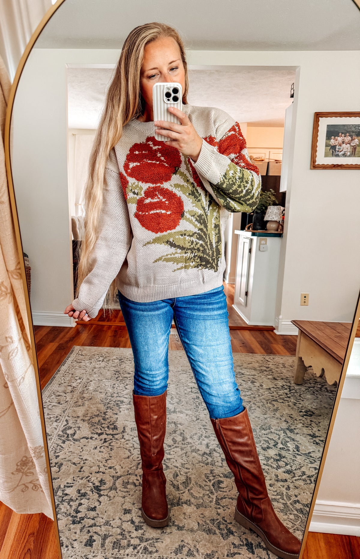 In A Field Of Tulips Jacquard Sweater