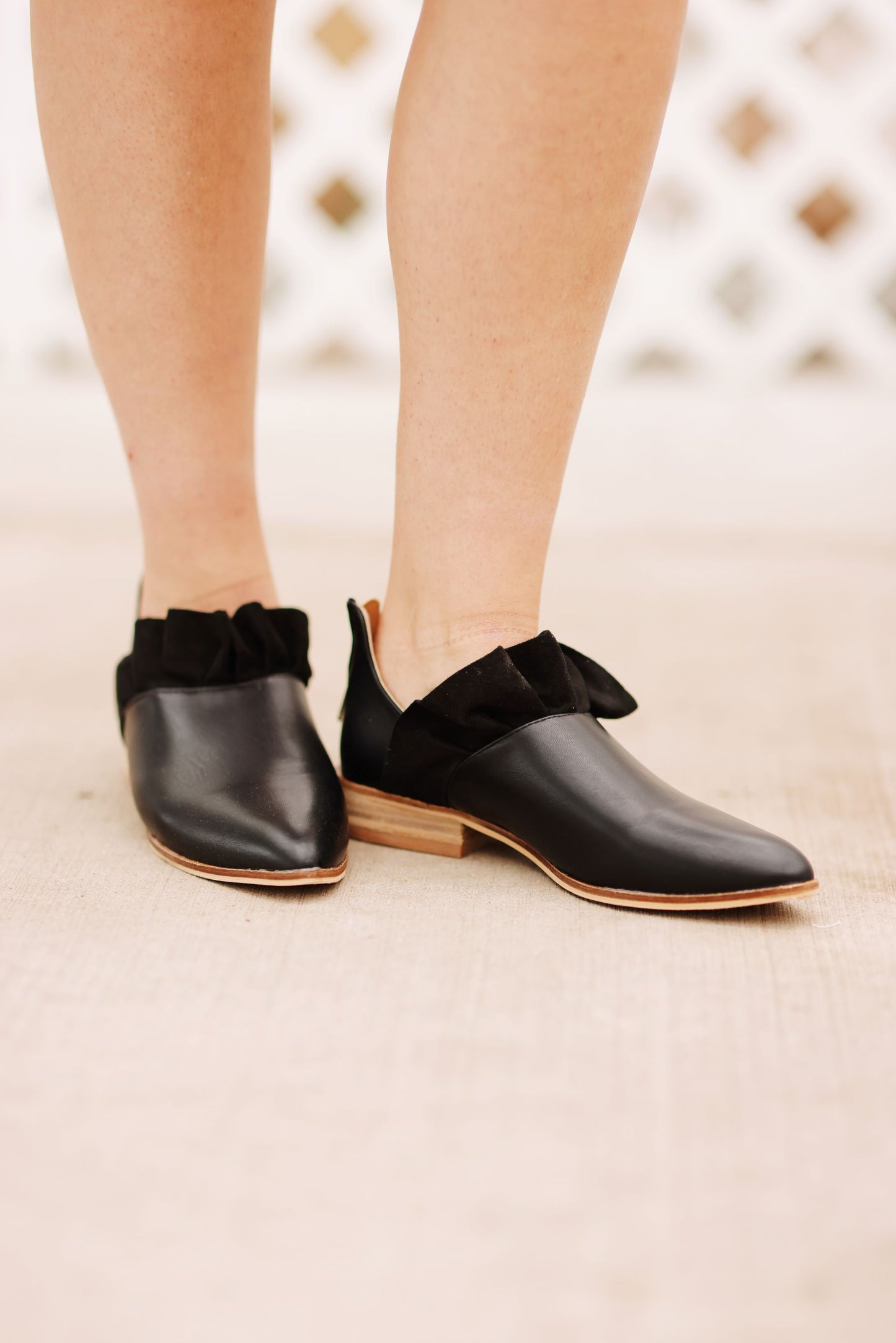 A Step Into Sophistication Ruffle Flat Shoes