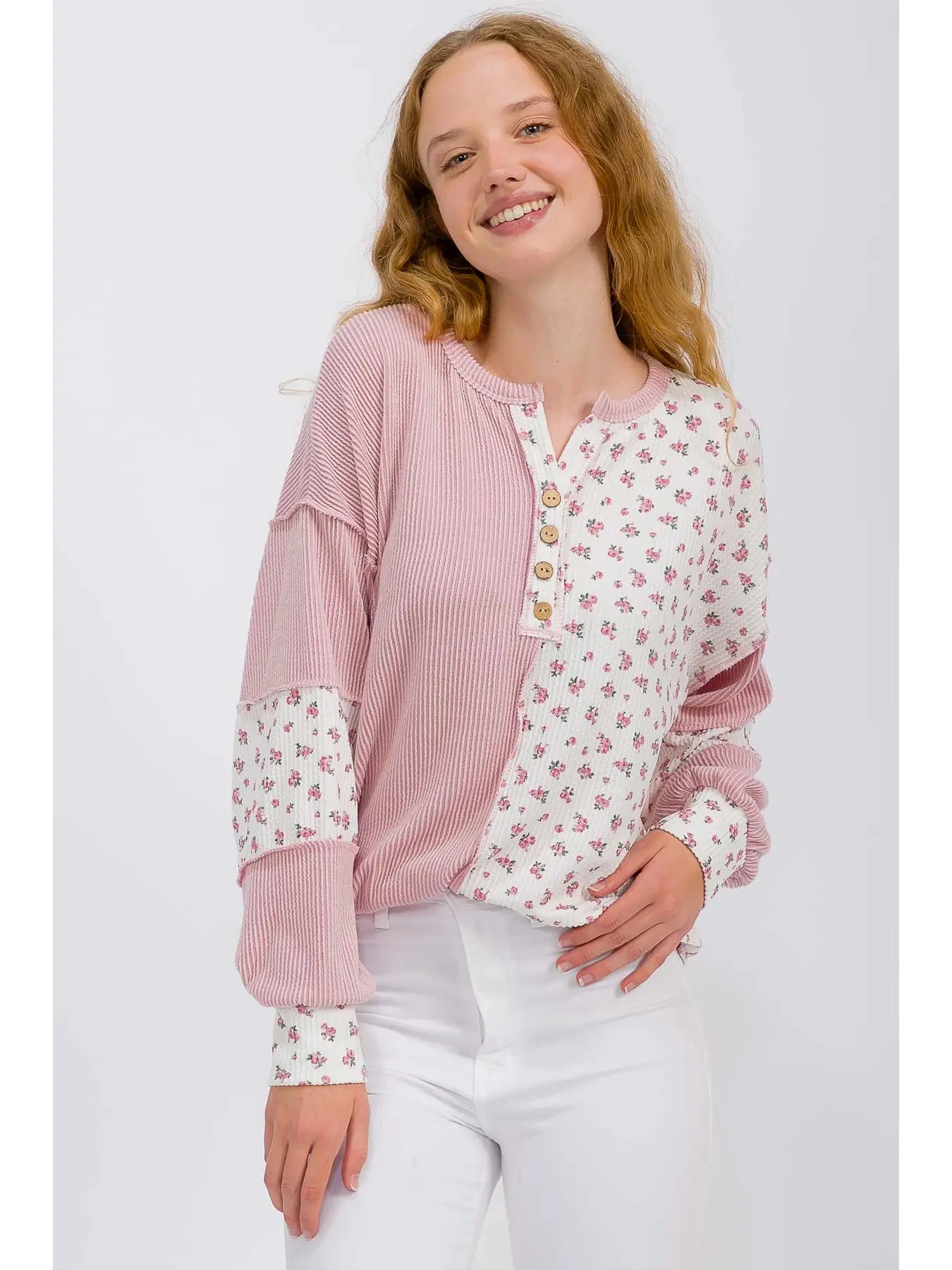 Meadow Mix Ribbed Top (S-3X)