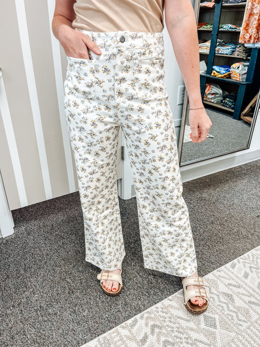 Summer Sprout Wide Leg Jeans