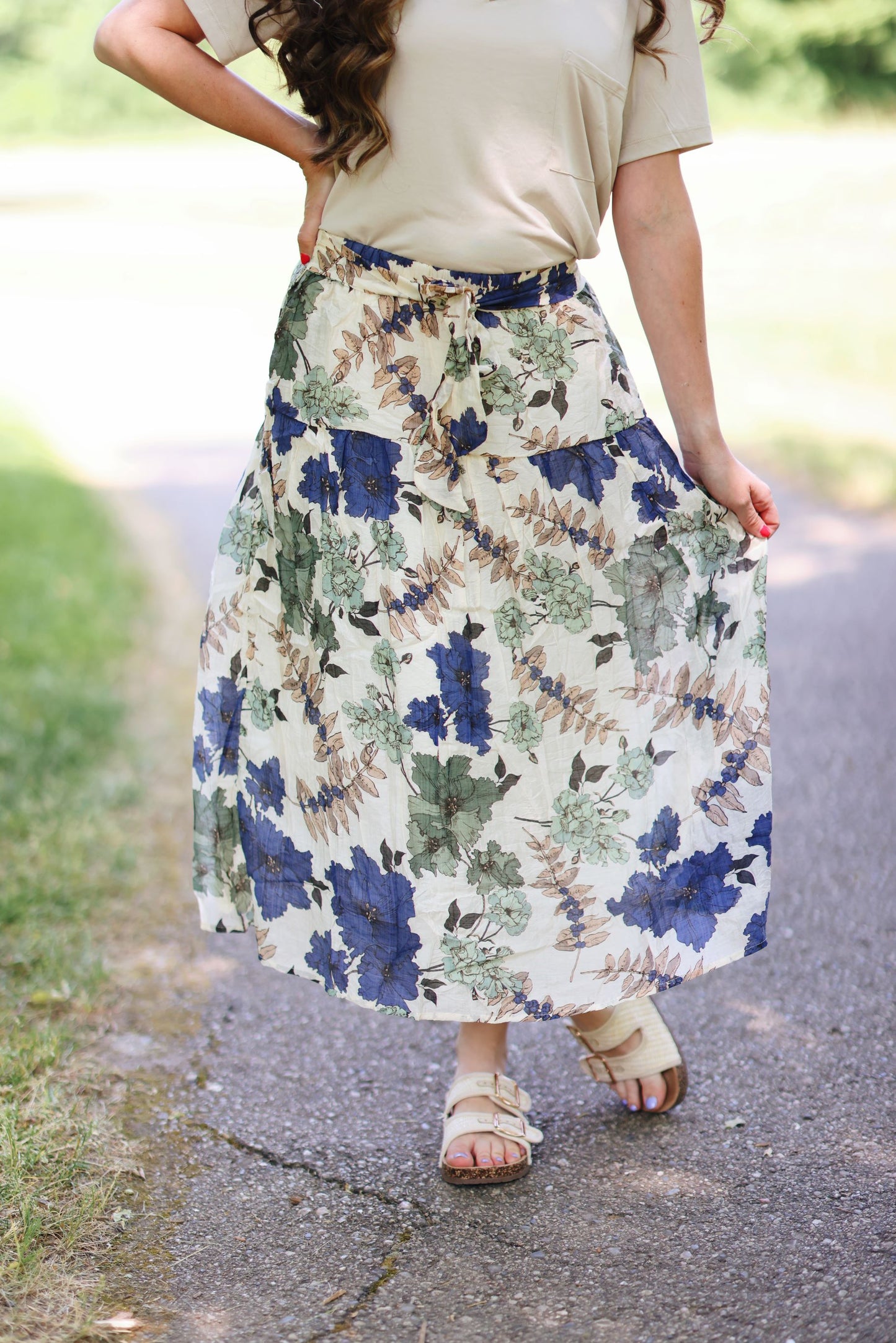Forest Walk Midi Skirt