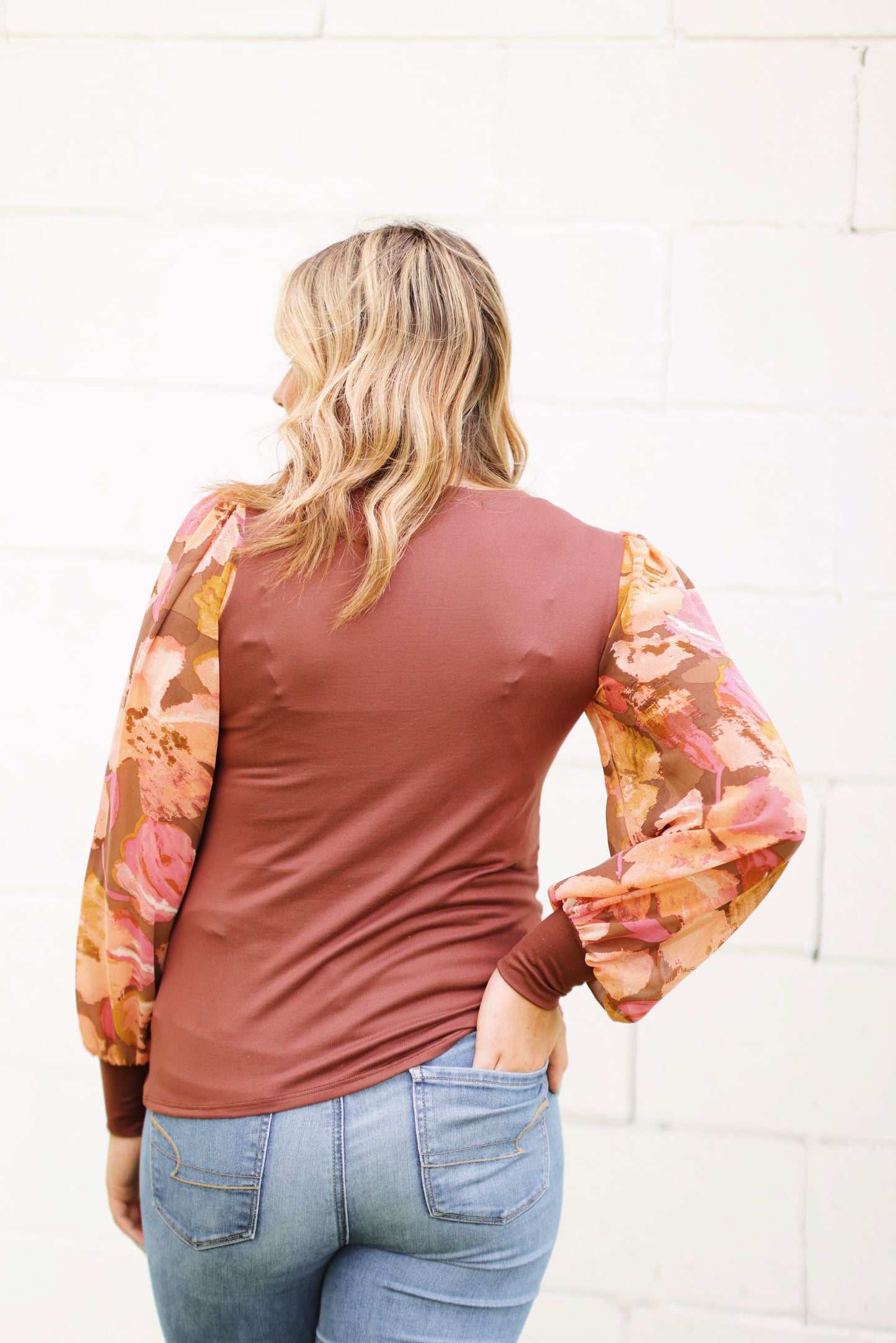 Sweet as Fall Top-Red Bean