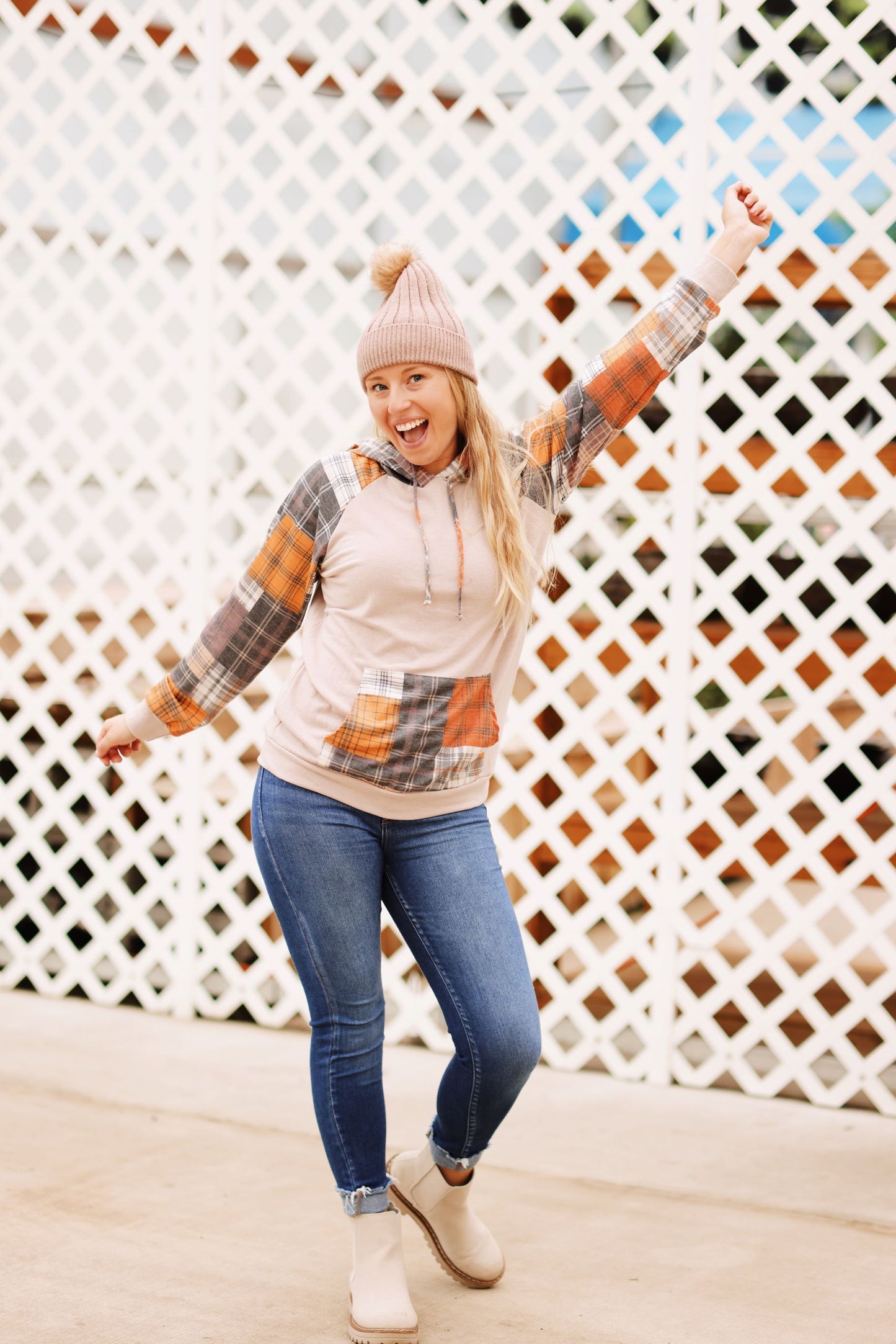 In Wonder Hoodie-Taupe Mix (S-3X)