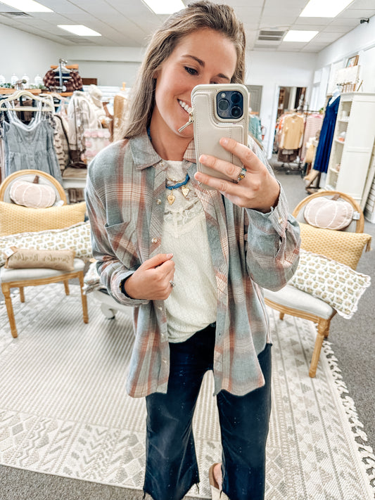 Plaid Intentions Button Up