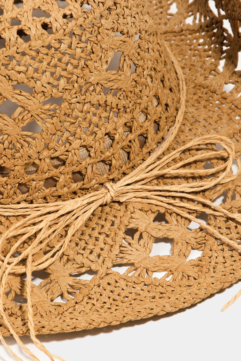 Western Straw Braided Cowboy Sun Hat