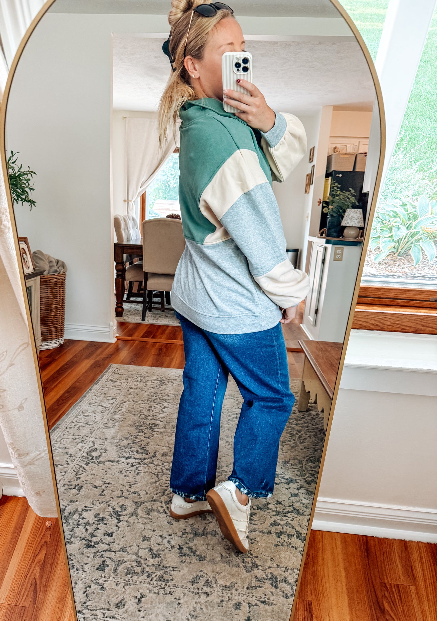 Forest Trails Colorblock Half Snap Sweatshirt