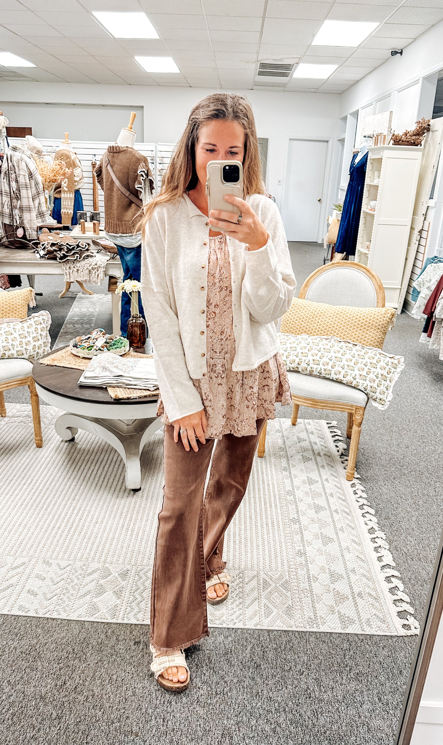 Soft Spoken Cardigan- Ivory
