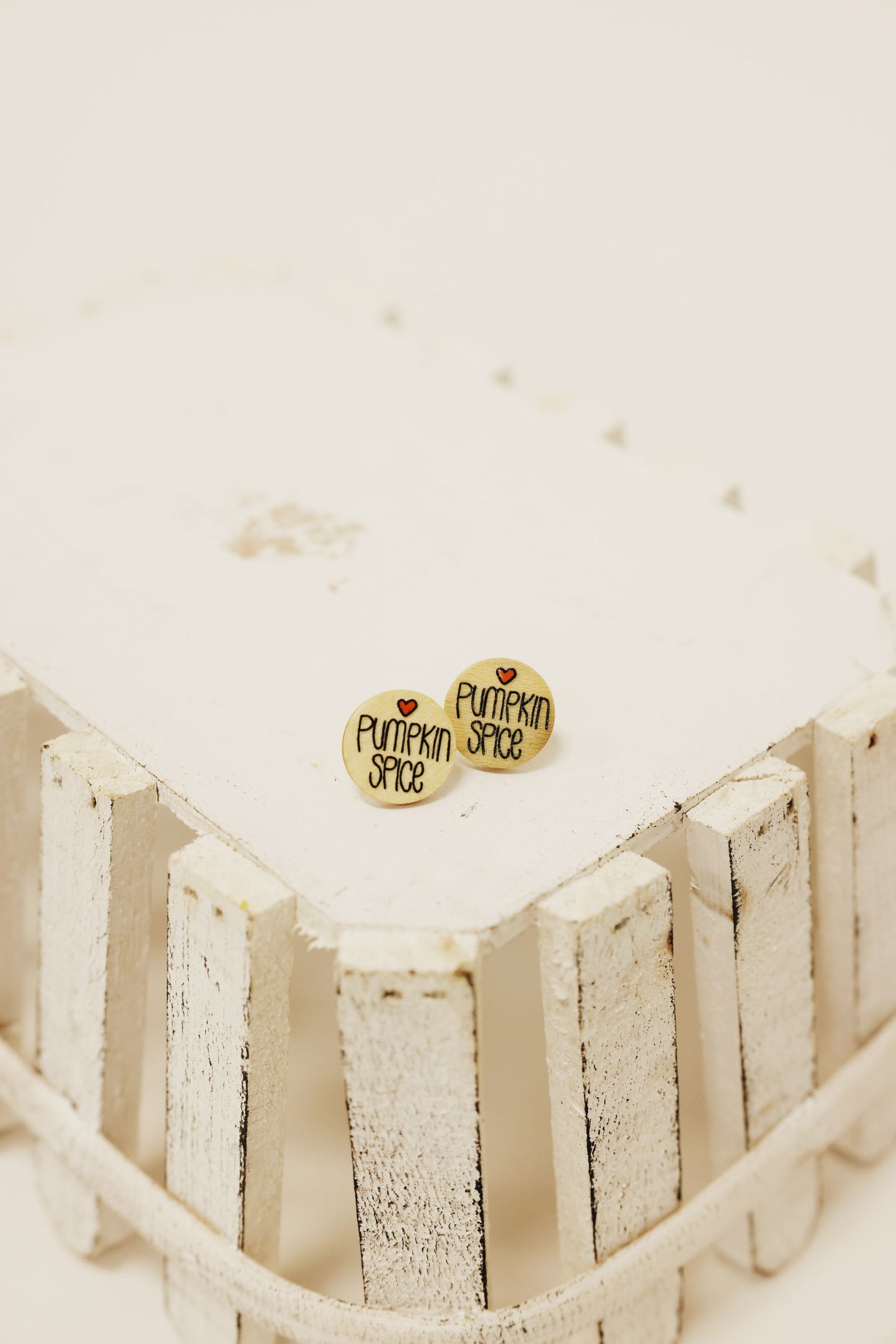 Pumpkin Spice Stud Earring