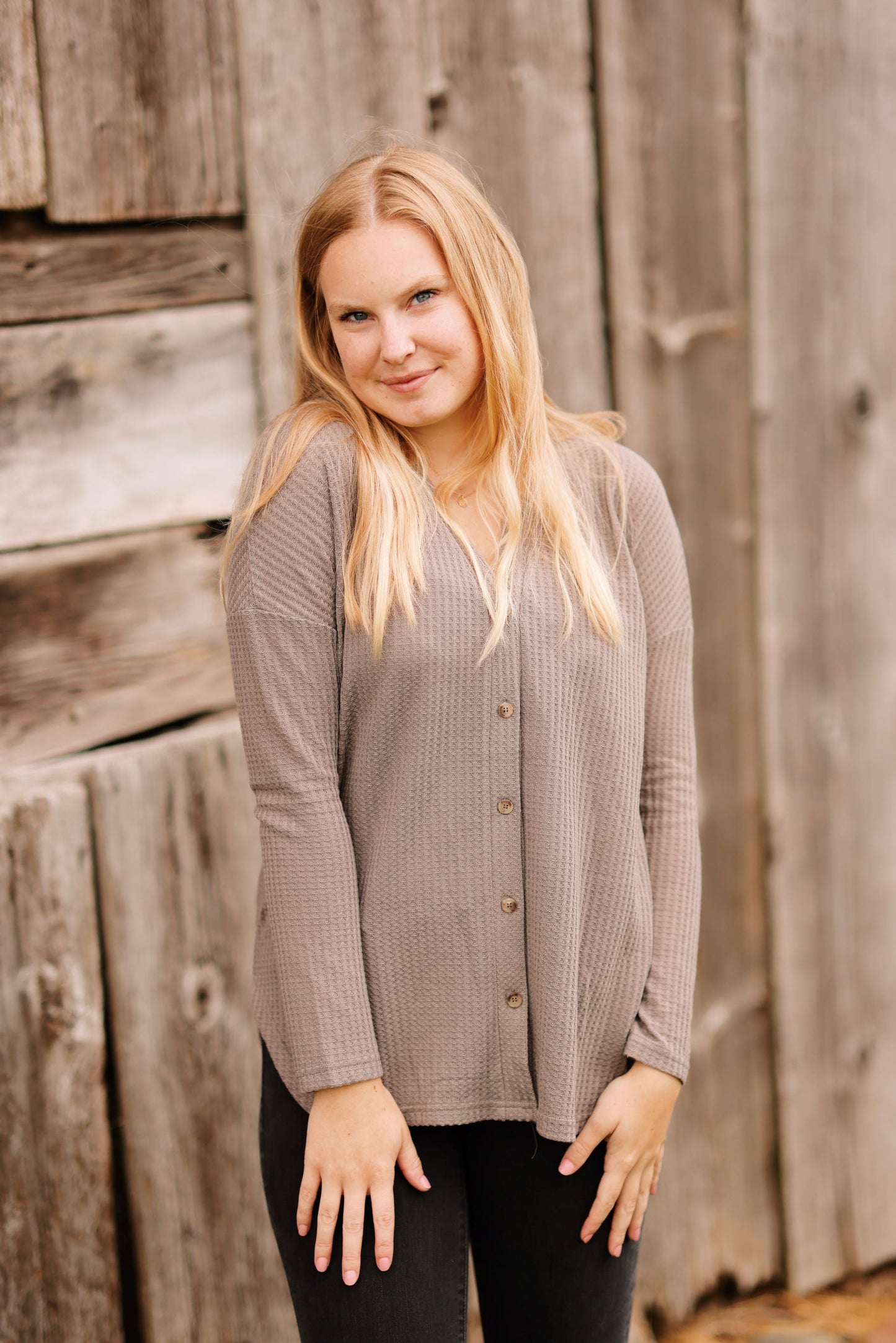 Looking Ahead Cardigan-Gray