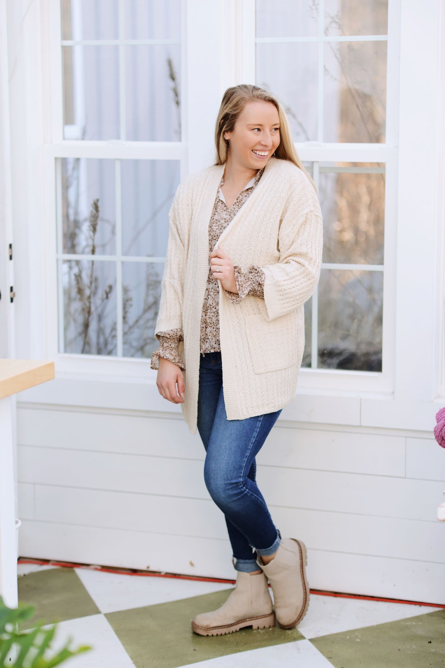 Embrace Joy Waffle Knit Cardigan (S-3X)