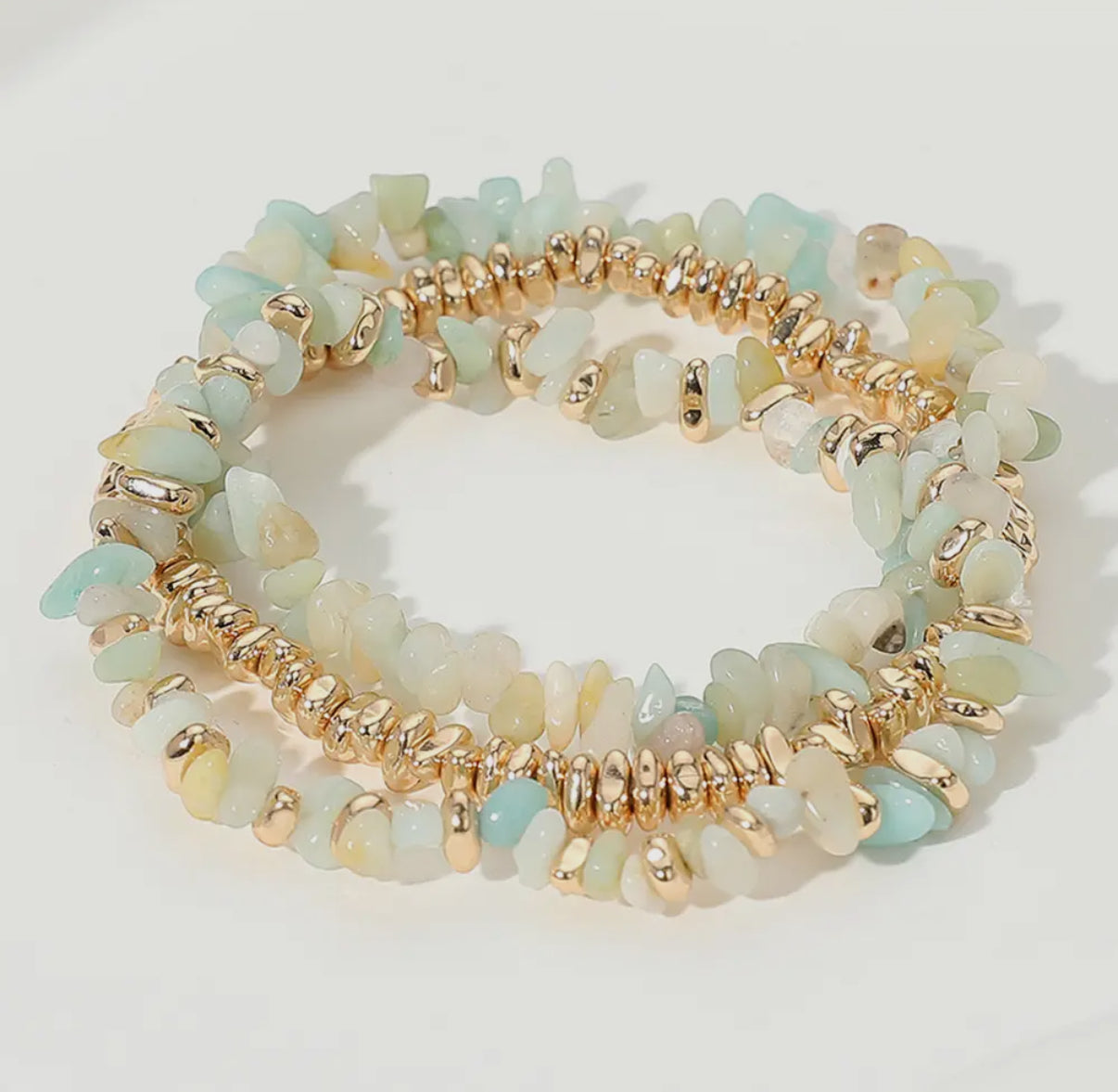 Waterfall Stones Bracelet Set