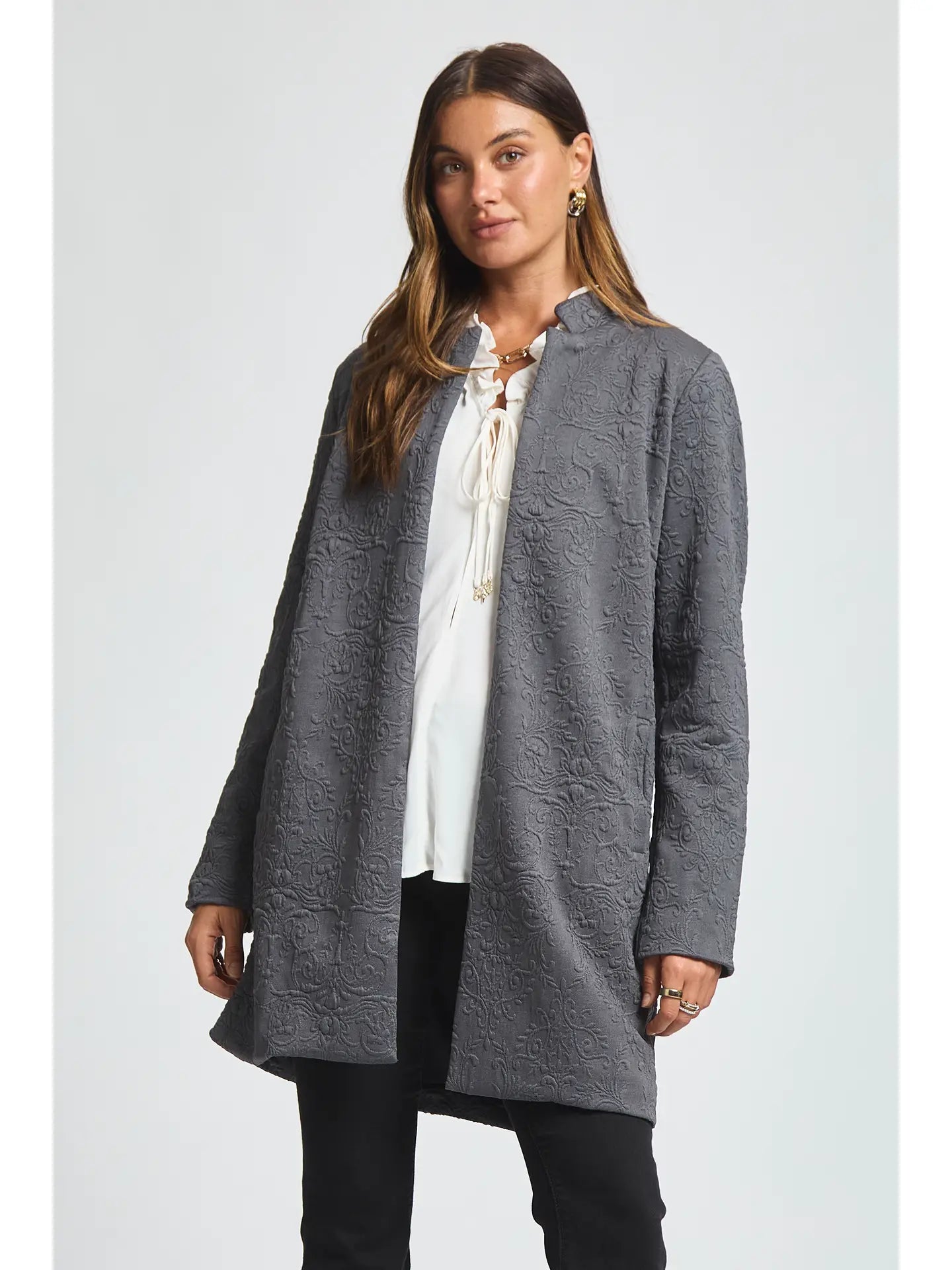 Frosted in Jacquard Cardigan (S-XL)