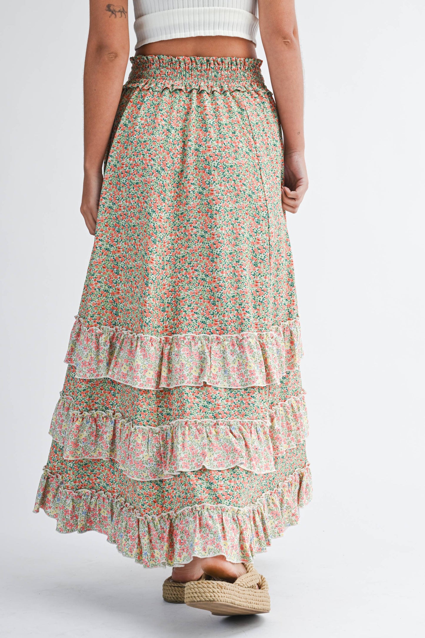 Cora Ruffle Maxi Skirt