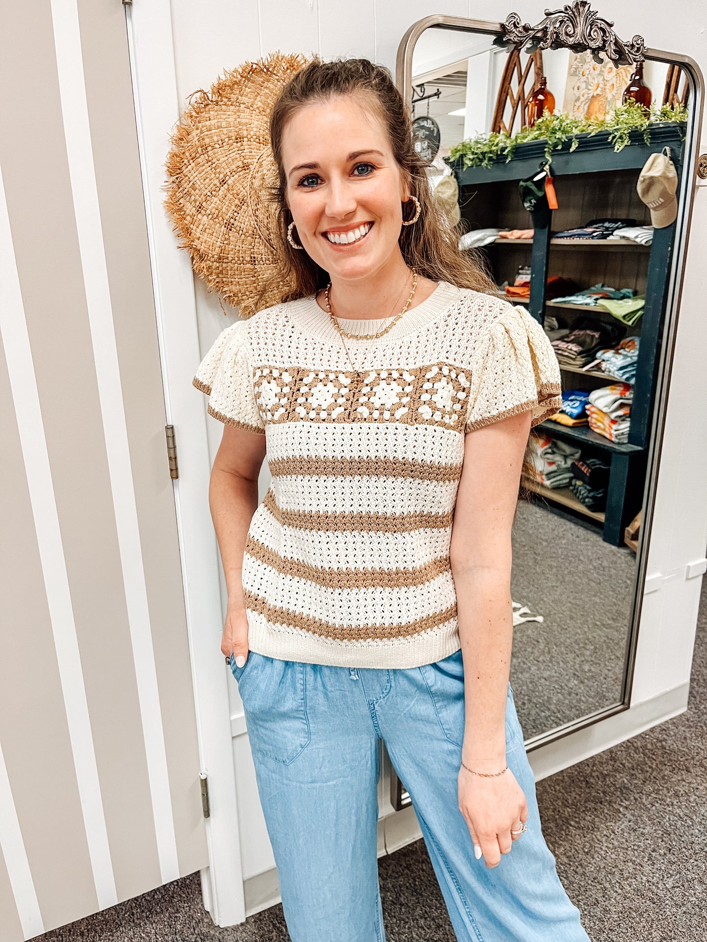 Sunny Stitch Knit Top