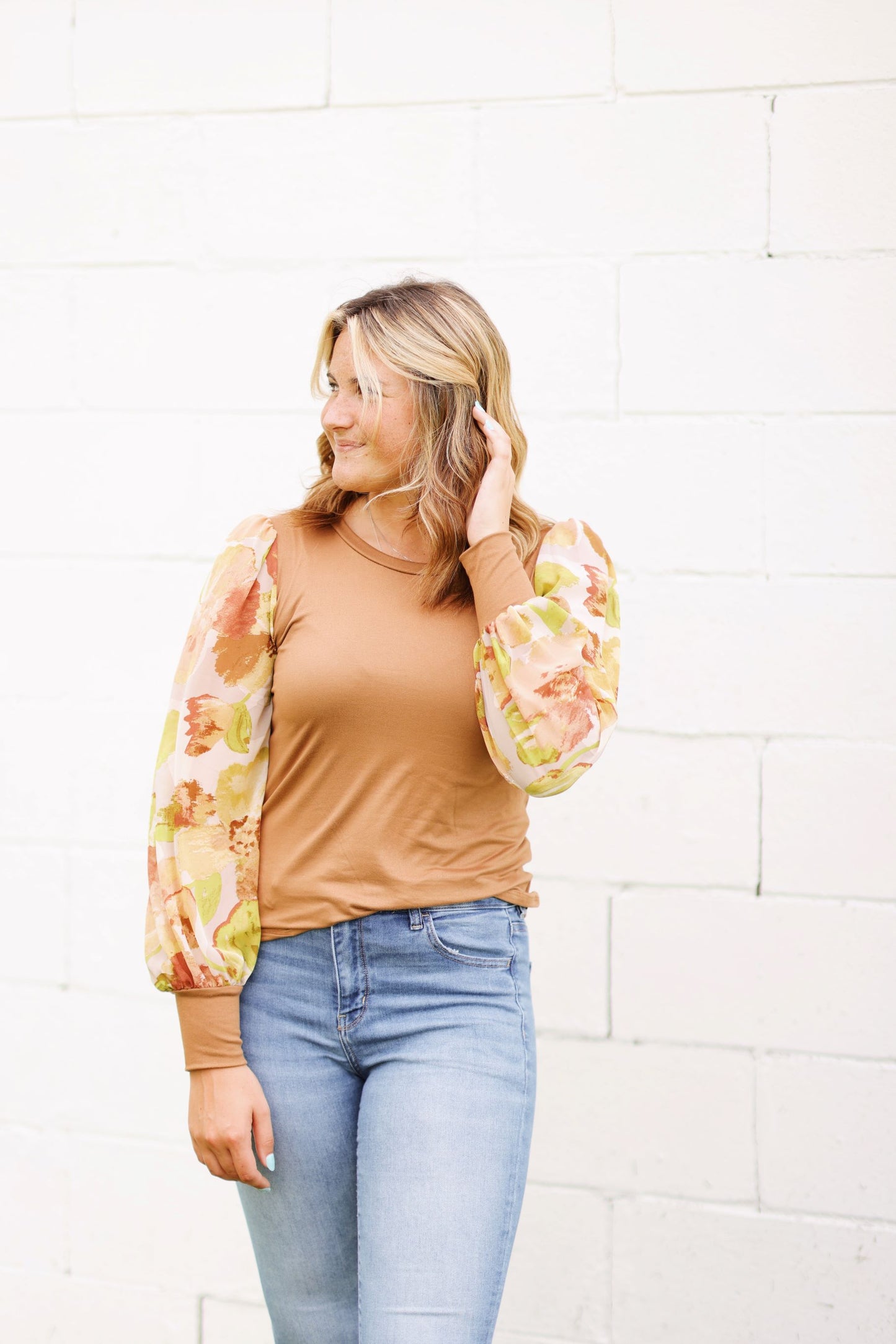 Sweet as Fall Top-Latte