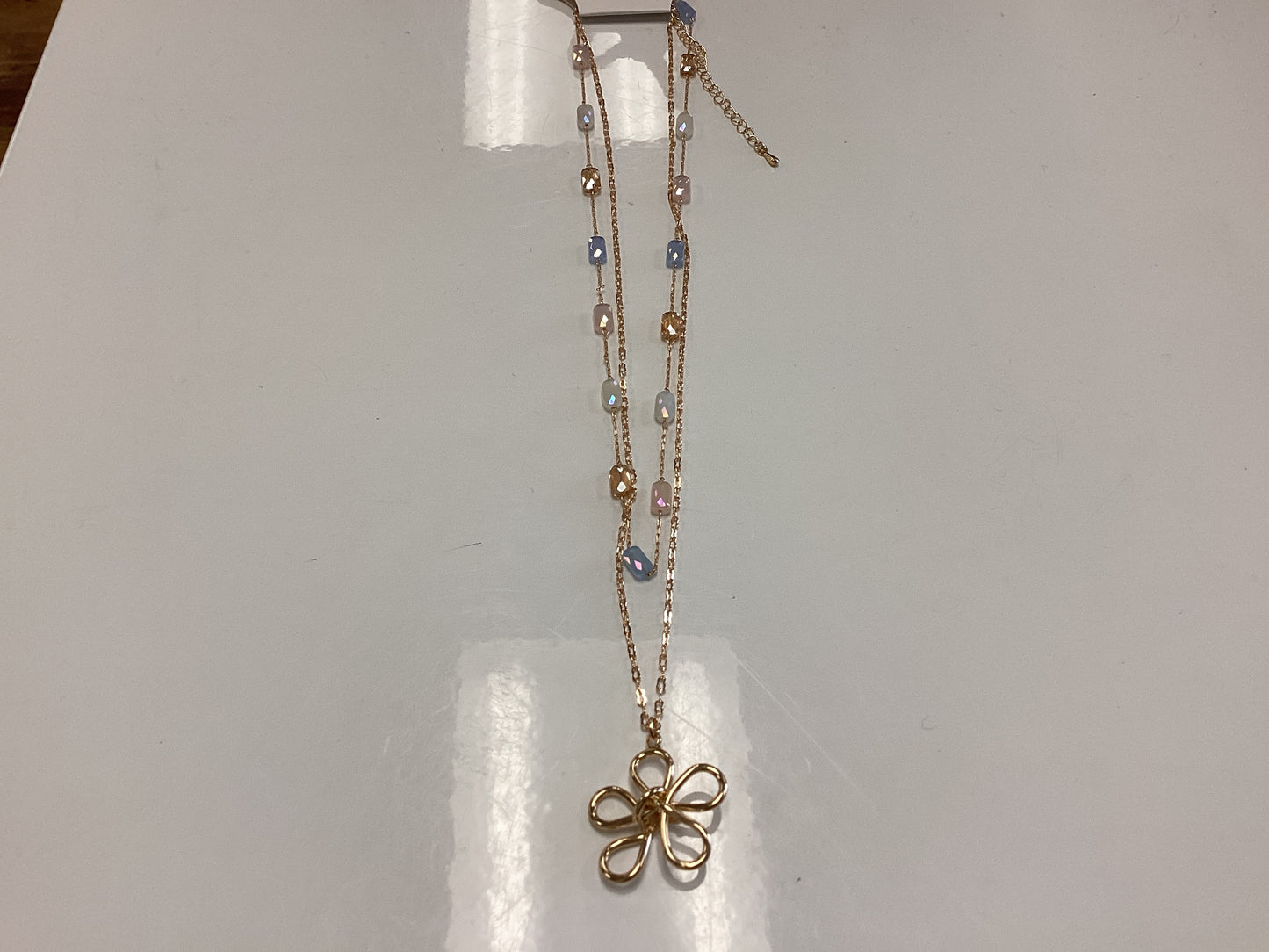 Wired For Flowers Layered Necklace