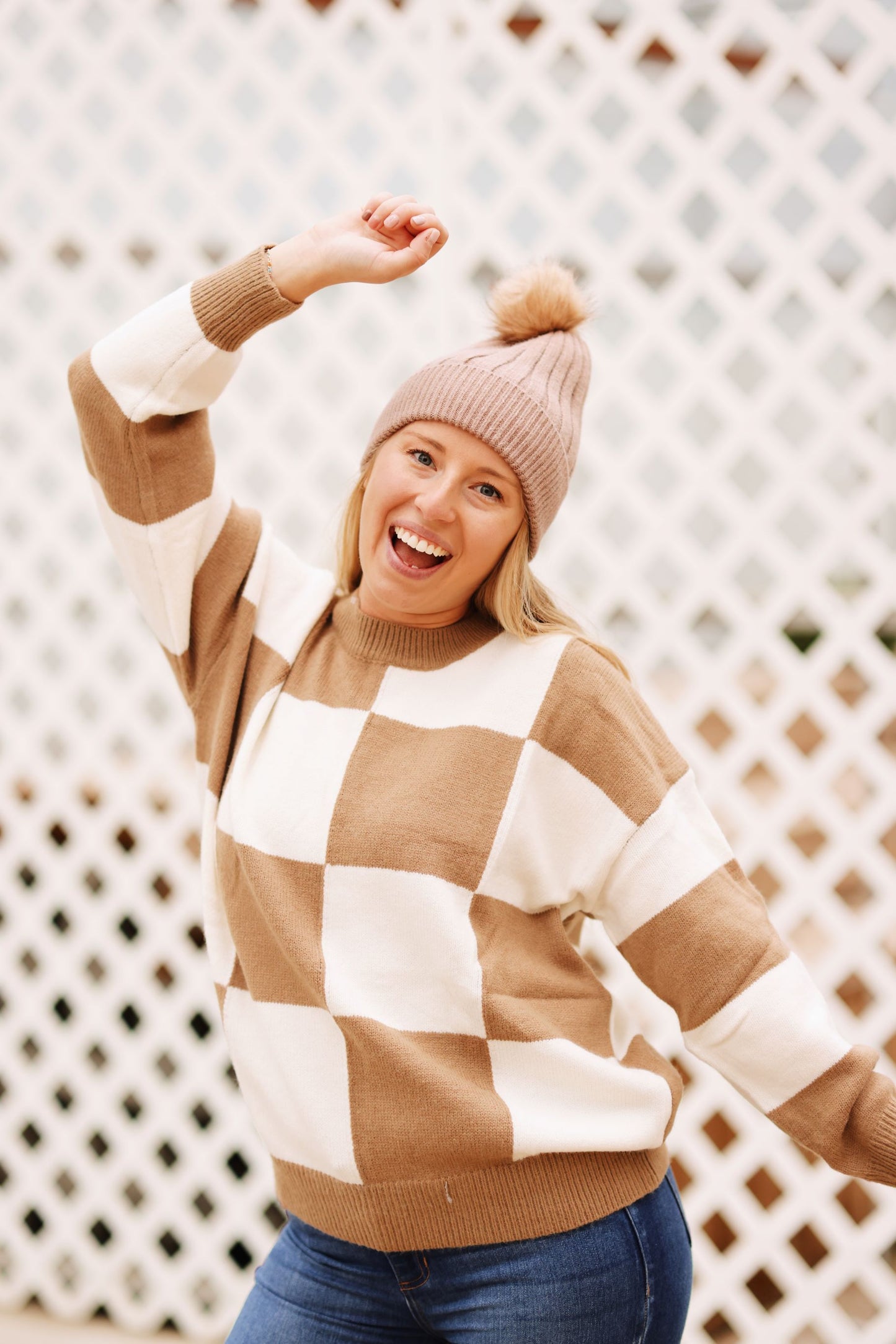 Check In for Fall Knitted Sweater (S-XL)