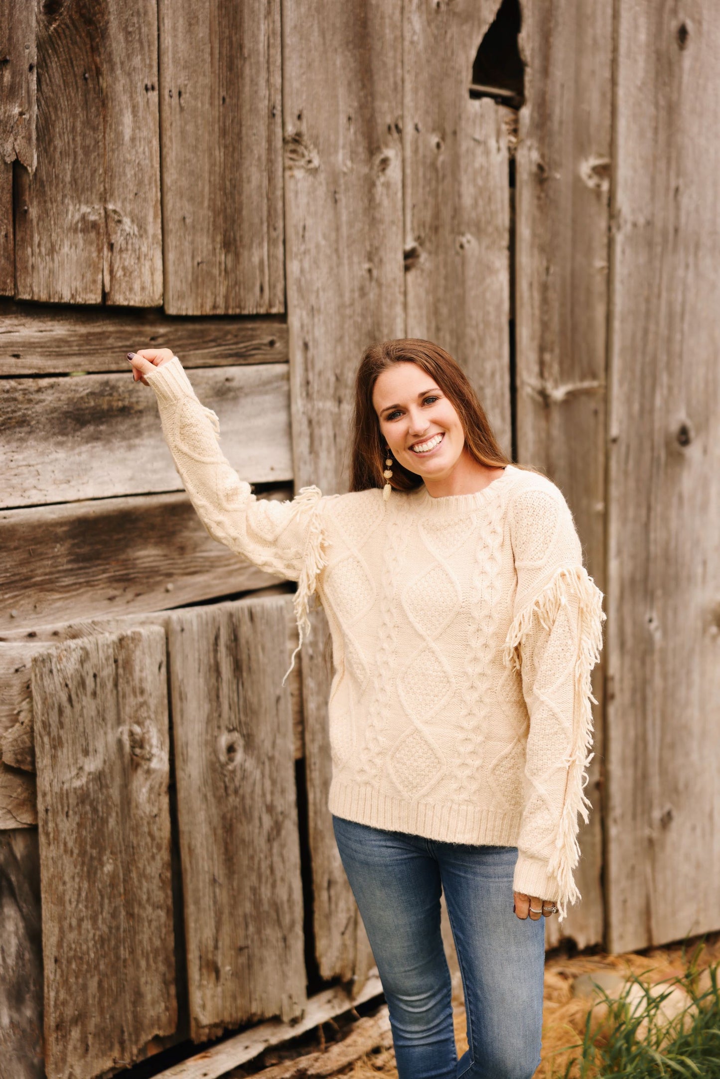 Combine Cable Knit Sweater