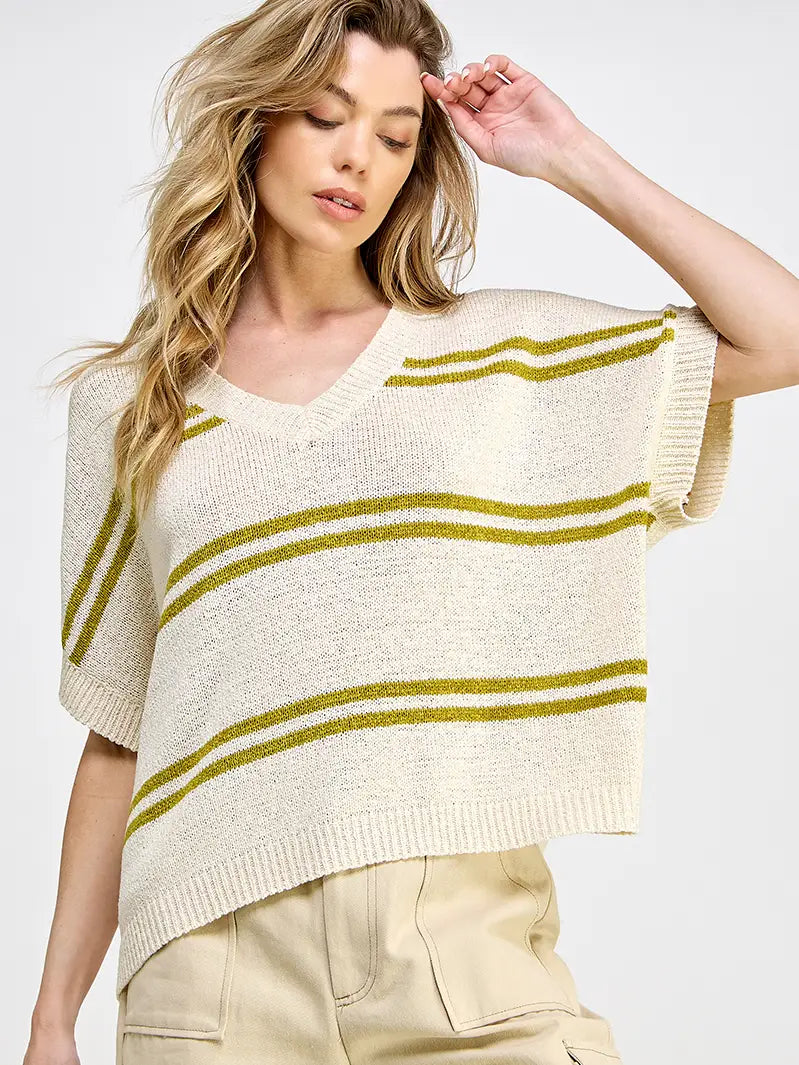 Coastal Calm Striped Top