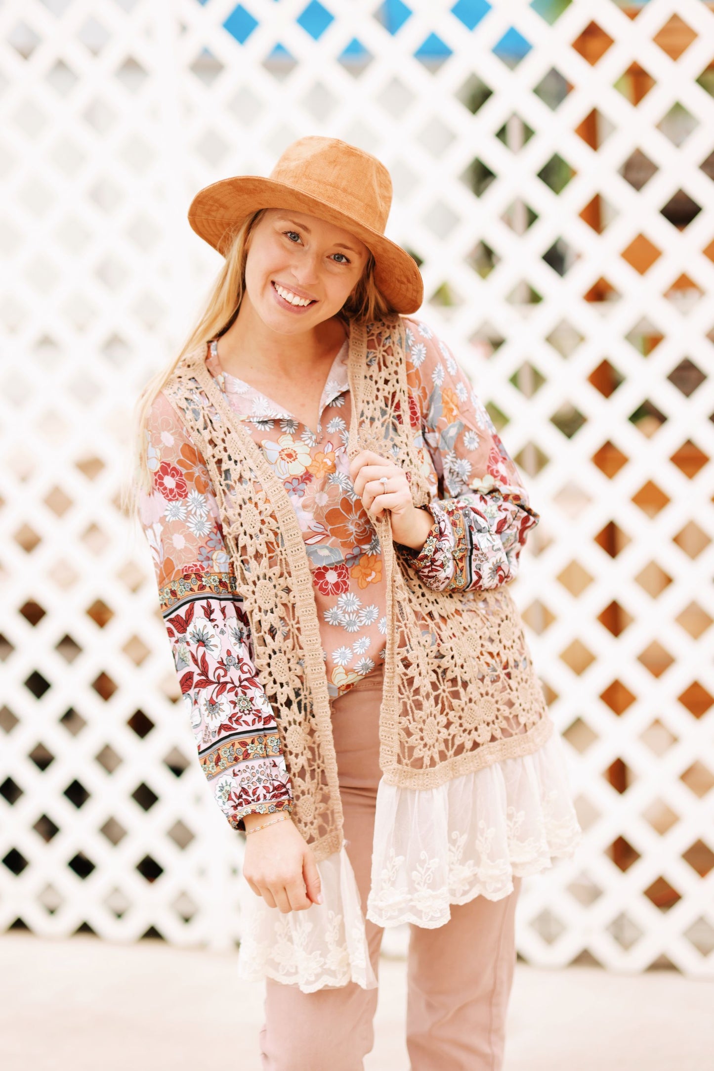 Delicate Darla Crochet Vest